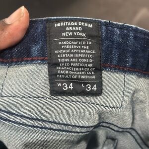 Heritage Men’s Indigo Blue Denim Jeans
